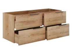 Meuble sous vasque suspendu - Naturel clair - 120 cm - NISAYA