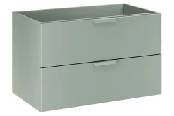 Meuble sous vasque suspendu ASTER vert 80 cm