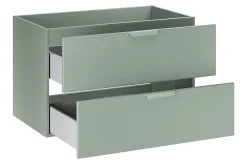 Meuble sous vasque suspendu ASTER vert 80 cm