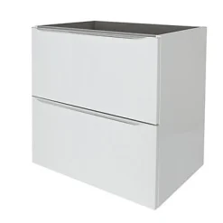 Meuble sous vasque suspendu blanc brillant l.60 x H.60 x P.45 cm, GoodHome Imandra