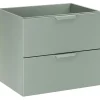 Meuble sous vasque suspendu ASTER vert 60 cm