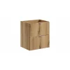 Meuble sous vasque VANO 2 tiroirs Coloris chene L50 x P57 x H39 cm Meuble suspendu