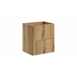 Meuble sous vasque VANO 2 tiroirs Coloris chene L50 x P57 x H39 cm Meuble suspendu