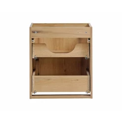 Meuble sous vasque VANO 2 tiroirs Coloris chene L50 x P57 x H39 cm Meuble suspendu