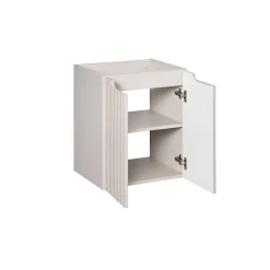 Meuble sous vasque VANO 50 cm 2 portes Coloris marron congo L50 x P39 x H57 cm Meuble suspendu