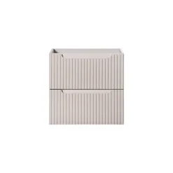 Meuble sous vasque VANO 60 cm 2 tiroirs Marron Congo Finition mat élégante