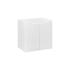 Meuble sous vasque VANO 2 portes Blanc alpin L60 x P39 x H57 cm Meuble suspendu