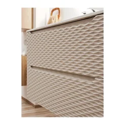 Meuble sous vasque YOKA Beige et chene clair 90 cm