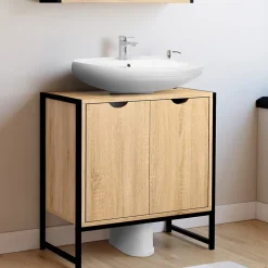Meuble sous-lavabo salle de bain DETROIT design industriel