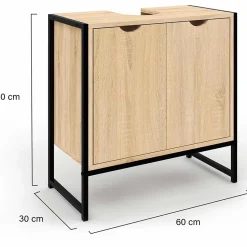 Meuble sous-lavabo salle de bain DETROIT design industriel