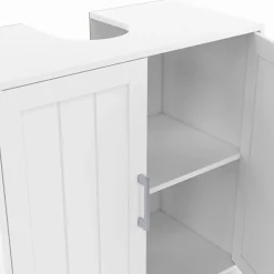 Meuble sous-lavabo salle de bain WALDO bois blanc