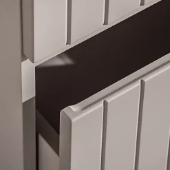 Meuble sous-vasque 140cm 2 niches Zelie Cachemire et Bois