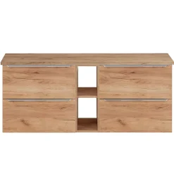 Meuble sous-vasque 140cm 2 niches April Bois
