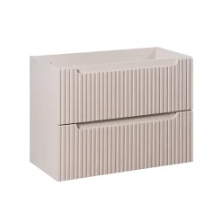 Meuble sous-vasque 80cm 2 tiroirs Riva Cachemire
