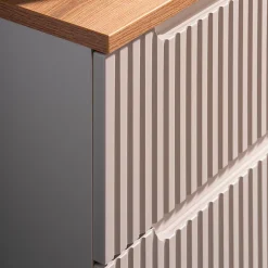 Meuble sous-vasque 80cm 2 tiroirs Riva Cachemire