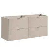 Meuble sous-vasque 120cm 4 tiroirs Manoa Cachemire