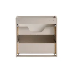 Meuble sous-vasque 140cm 4 tiroirs 1 porte Manoa Cachemire et bois