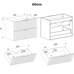 Meuble sous-vasque 120cm Adriel Bois