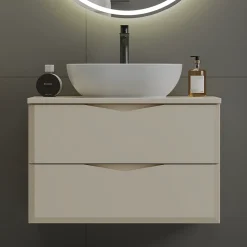 Meuble sous-vasque 80cm Ellie Cachemire