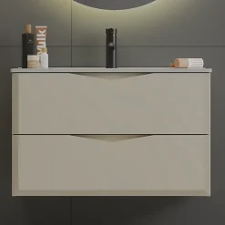 Meuble sous-vasque 80cm Ellie Cachemire