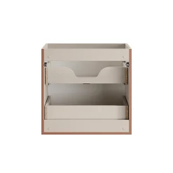 Meuble sous-vasque 100cm panier à linge Alba Cachemire