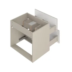 Meuble sous-vasque 120cm plan de toilette Izae Cachemire