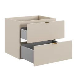 Meuble sous-vasque 120cm plan de toilette Azel Cachemire et Bois