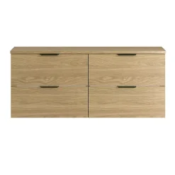 Meuble sous-vasque 120cm plan de toilette Astrid Bois