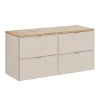 Meuble sous-vasque 120cm plan de toilette Alba Cachemire