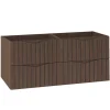 Meuble sous-vasque 120cm Siena bois et noir