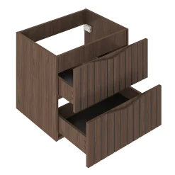 Meuble sous-vasque 120cm Siena bois et noir