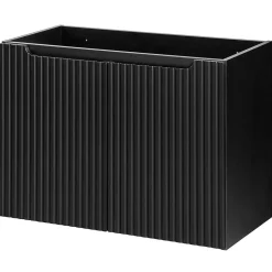 Meuble sous-vasque NEWPORT avec lavabo 80 x 71 x 40 cm noir / effet chêne en.casa