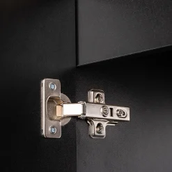 Meuble sous-vasque NEWPORT avec lavabo 80 x 57 x 39 cm noir rainuré en.casa