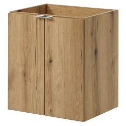Meuble sous-vasque NEWPORT 50 x 60 x 40 cm effet chêne noir en.casa