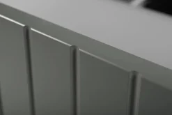 Meuble sous-vasque suspendu HARMO 50 cm Façade rainuré vert semi-mat
