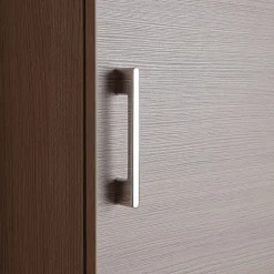 Meuble Suspendu Pour Salle De Bains Chêne Naturel 1 Porte Avec Poignée Rimini