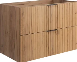 Meuble suspendu sous lavabo FLOW chêne 80 cm