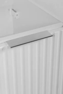 Meuble suspendu sous lavabo avec 2 portes FLOW BLANC 80 cm