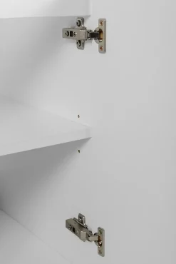 Meuble suspendu sous lavabo avec 2 portes FLOW BLANC 80 cm