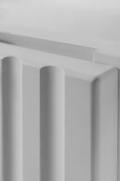 Meuble suspendu sous lavabo avec 2 portes FLOW BLANC 80 cm