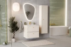 Meuble suspendu sous lavabo DONNA SAND beige 60 cm