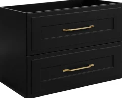 Meuble suspendu sous lavabo CLASSIC noir 80 cm