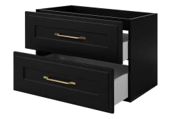 Meuble suspendu sous lavabo CLASSIC noir 80 cm