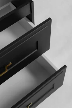Meuble suspendu sous lavabo CLASSIC noir 80 cm