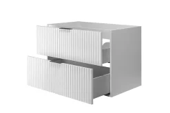 Meuble suspendu sous lavabo FLOW blanc 80 cm