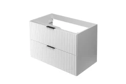 Meuble suspendu sous lavabo FLOW blanc 80 cm