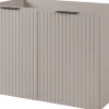 Meuble suspendu sous lavabo avec 2 portes FLOW CACHEMIRE 80 cm