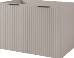 Meuble suspendu sous lavabo avec 2 portes FLOW CACHEMIRE 80 cm