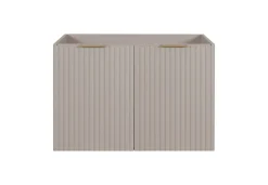 Meuble suspendu sous lavabo avec 2 portes FLOW CACHEMIRE 80 cm
