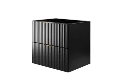 Meuble suspendu sous lavabo FLOW couleur noir 60 cm